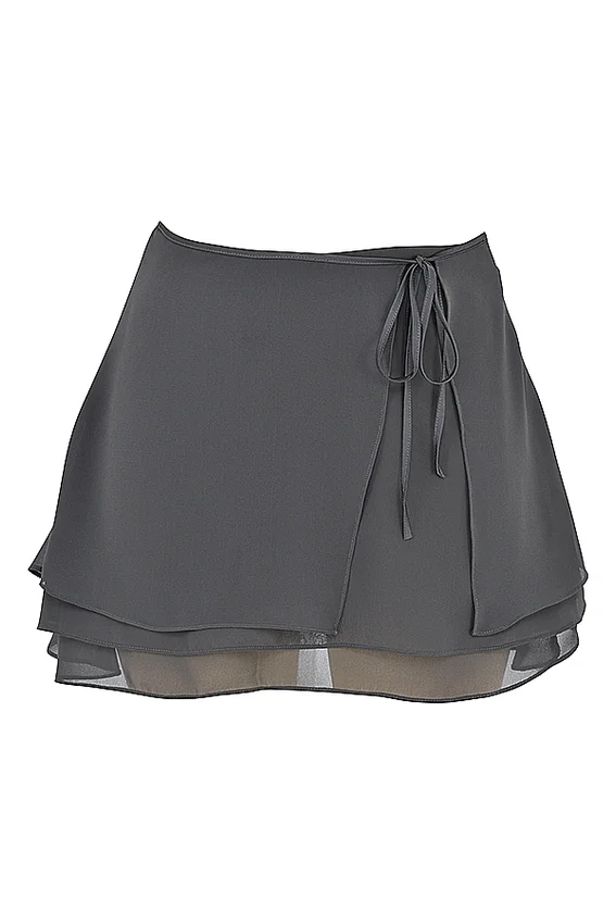 Clarice Shadow Floaty Layered Mini Skirt Clarice Shadow Floaty Layered Mini Skirt