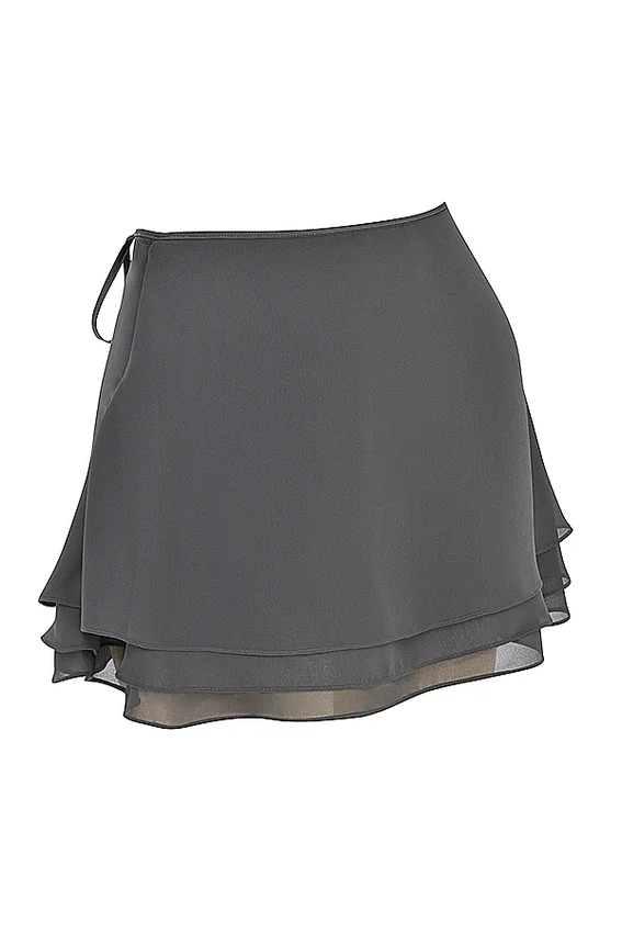 Clarice Shadow Floaty Layered Mini Skirt Clarice Shadow Floaty Layered Mini Skirt