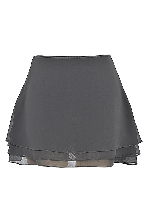 Clarice Shadow Floaty Layered Mini Skirt Clarice Shadow Floaty Layered Mini Skirt