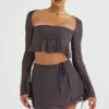 Clarice Shadow Floaty Layered Mini Skirt Clarice Shadow Floaty Layered Mini Skirt