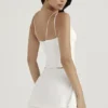 Orla White Chiffon Strappy Corset Orla White Chiffon Strappy Corset