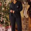 Classic PJs Black Soft Modal Pajama Set Classic PJs Black Soft Modal Pajama Set