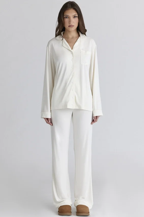 Classic PJs Ivory Soft Modal Pajama Set Classic PJs Ivory Soft Modal Pajama Set