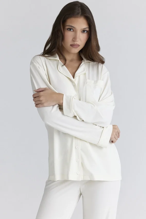 Classic PJs Ivory Soft Modal Pajama Set Classic PJs Ivory Soft Modal Pajama Set