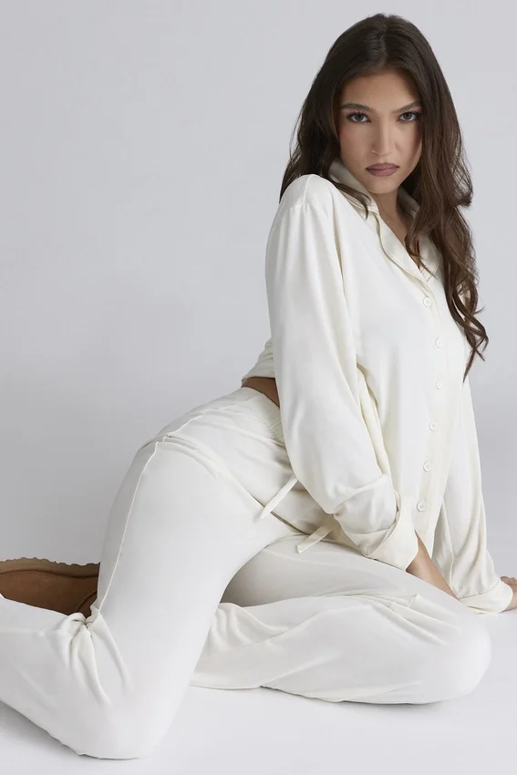 Classic PJs Ivory Soft Modal Pajama Set Classic PJs Ivory Soft Modal Pajama Set