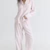 Classic PJs Pink Check Brushed Cotton Pajama Set