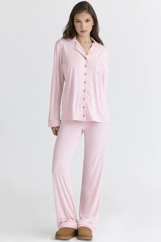 Classic PJs Pink Soft Modal Pajama Set Classic PJs Pink Soft Modal Pajama Set