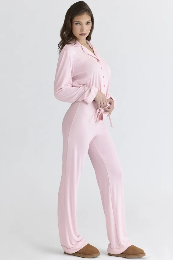Classic PJs Pink Soft Modal Pajama Set Classic PJs Pink Soft Modal Pajama Set