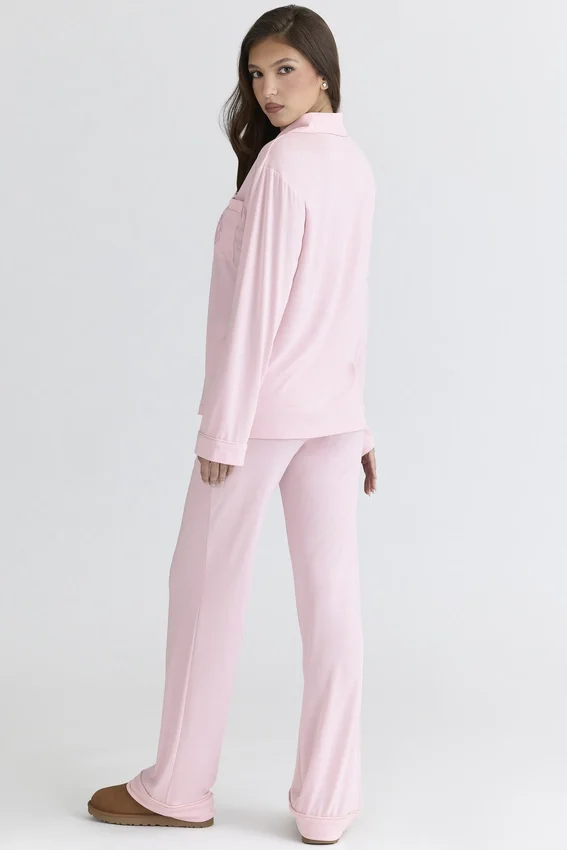 Classic PJs Pink Soft Modal Pajama Set Classic PJs Pink Soft Modal Pajama Set