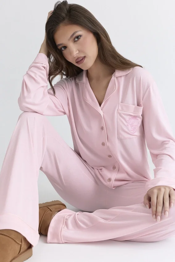 Classic PJs Pink Soft Modal Pajama Set Classic PJs Pink Soft Modal Pajama Set