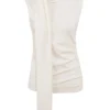 Clementine Ivory Cashmere Draped Tank and Scarf