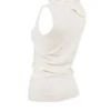 Clementine Ivory Cashmere Draped Tank and Scarf