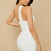Clementine White Cut Out Mini Dress Clementine White Cut Out Mini Dress