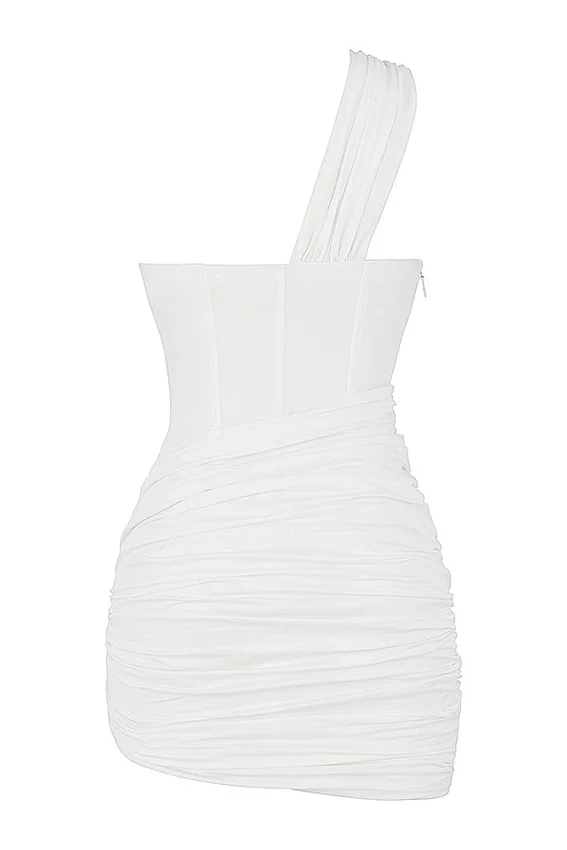 Clementine White Cut Out Mini Dress Clementine White Cut Out Mini Dress