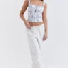Cleo Ivory Linen Mix Trousers Cleo Ivory Linen Mix Trousers