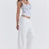Cleo Ivory Linen Mix Trousers Cleo Ivory Linen Mix Trousers