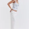 Cleo Ivory Linen Mix Trousers Cleo Ivory Linen Mix Trousers