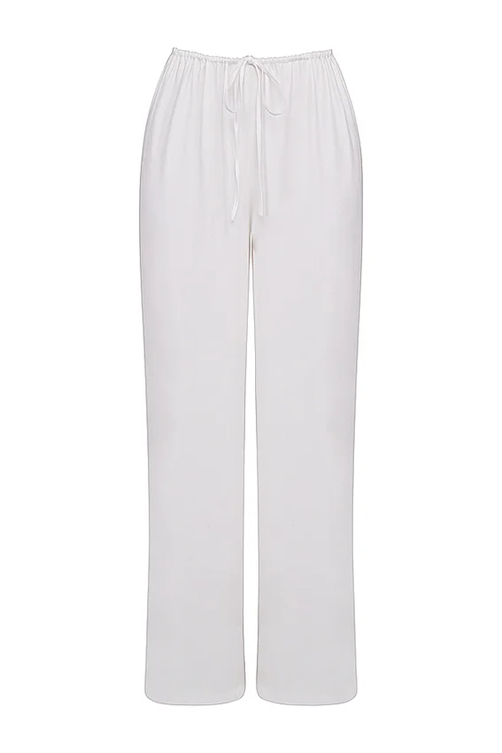 Cleo Ivory Linen Mix Trousers Cleo Ivory Linen Mix Trousers