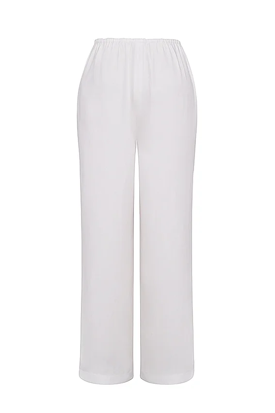 Cleo Ivory Linen Mix Trousers Cleo Ivory Linen Mix Trousers