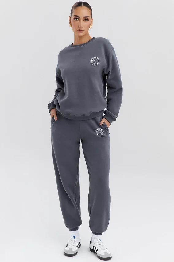Haze Slate Crew Neck Sweatshirt Haze Slate Crew Neck Sweatshirt