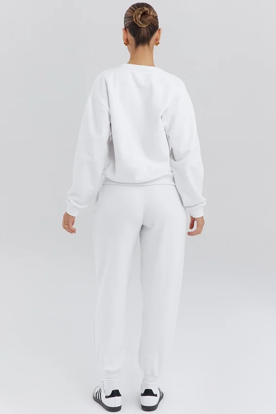 Coast White Fleece Back Jogging Trousers Coast White Fleece Back Jogging Trousers