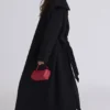 Cocoon Black Wool Shawl Collar Coat Cocoon Black Wool Shawl Collar Coat