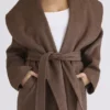 Cocoon Brown Wool Shawl Collar Coat Cocoon Brown Wool Shawl Collar Coat