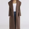 Cocoon Brown Wool Shawl Collar Coat Cocoon Brown Wool Shawl Collar Coat