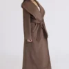 Cocoon Brown Wool Shawl Collar Coat Cocoon Brown Wool Shawl Collar Coat