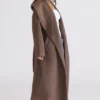 Cocoon Brown Wool Shawl Collar Coat Cocoon Brown Wool Shawl Collar Coat