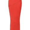 Colette Scarlet Satin Low Waist Midi Skirt Colette Scarlet Satin Low Waist Midi Skirt