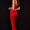 Colette Scarlet Satin Low Waist Midi Skirt Colette Scarlet Satin Low Waist Midi Skirt