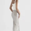 Colette Shimmer Champagne Midi Skirt