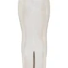 Colette Shimmer Champagne Midi Skirt