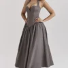 Coquette Smoke Halter Midi Dress Coquette Smoke Halter Midi Dress
