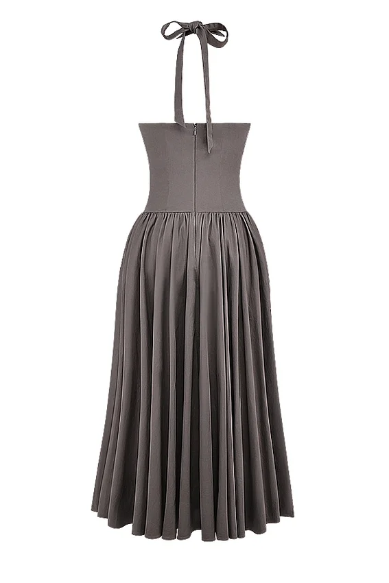 Coquette Smoke Halter Midi Dress Coquette Smoke Halter Midi Dress