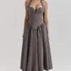Coquette Smoke Halter Midi Dress Coquette Smoke Halter Midi Dress