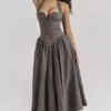 Coquette Smoke Halter Midi Dress Coquette Smoke Halter Midi Dress