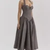 Coquette Smoke Halter Midi Dress Coquette Smoke Halter Midi Dress