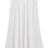 Cora White Gathered Midi Skirt Cora White Gathered Midi Skirt