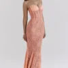 Cordelia Sorbet Lace Godet Maxi Dress Cordelia Sorbet Lace Godet Maxi Dress