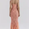 Cordelia Sorbet Lace Godet Maxi Dress Cordelia Sorbet Lace Godet Maxi Dress
