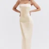 Costanza Vintage Cream Maxi Dress