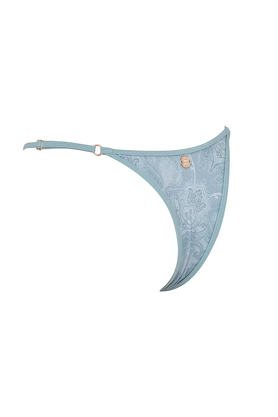 Cote DAzur Seafoam Paisley Thong Bikini Bottom Cote DAzur Seafoam Paisley Thong Bikini Bottom