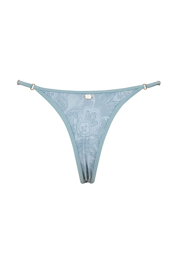 Cote DAzur Seafoam Paisley Thong Bikini Bottom Cote DAzur Seafoam Paisley Thong Bikini Bottom