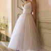 Countess French Dove Tulle Midi Dress Countess French Dove Tulle Midi Dress