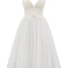 Countess French Dove Tulle Midi Dress Countess French Dove Tulle Midi Dress