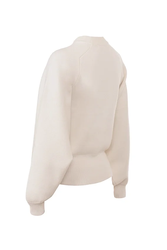 Cressida Cream Wool Cashmere Heavy Knit Sweater Cressida Cream Wool Cashmere Heavy Knit Sweater