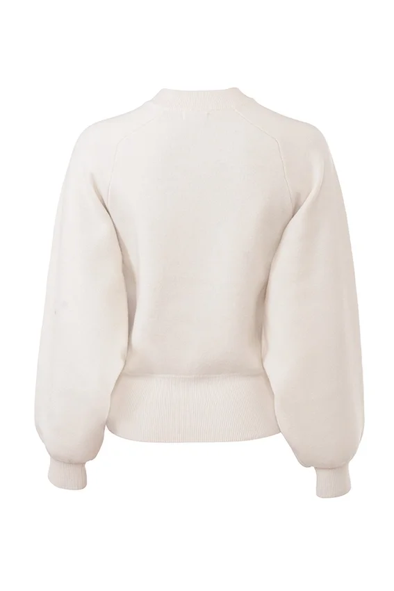 Cressida Cream Wool Cashmere Heavy Knit Sweater Cressida Cream Wool Cashmere Heavy Knit Sweater