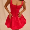 Cupid Scarlet Pleated Mini Dress Cupid Scarlet Pleated Mini Dress